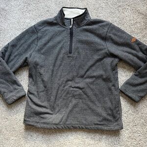 Orvis‎ Black and White Sherpa Quarter Zip Pull Over